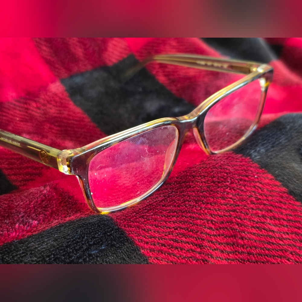 Tory Burch Clear Light Brown Rectangular Eyeglass… - image 4